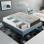 Materasso Matrimoniale 180x200 a molle insacchettate, altezza 23 cm , 3 cm memory foam, ortopedico, 800 molle insacchettate, zone di comfort