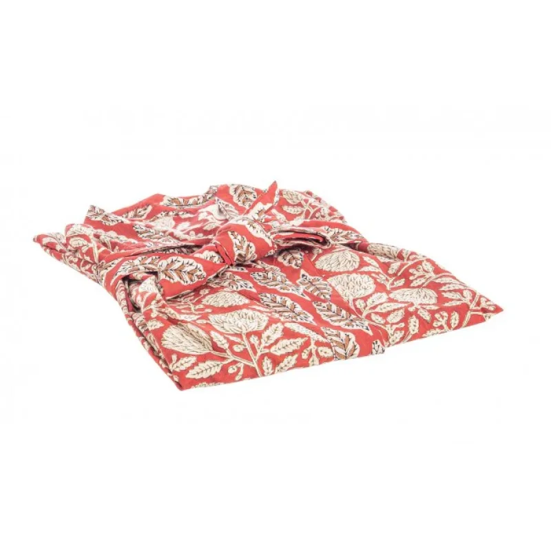3x Kimono rosso con foglie e fiori - taglia unica - Image 3