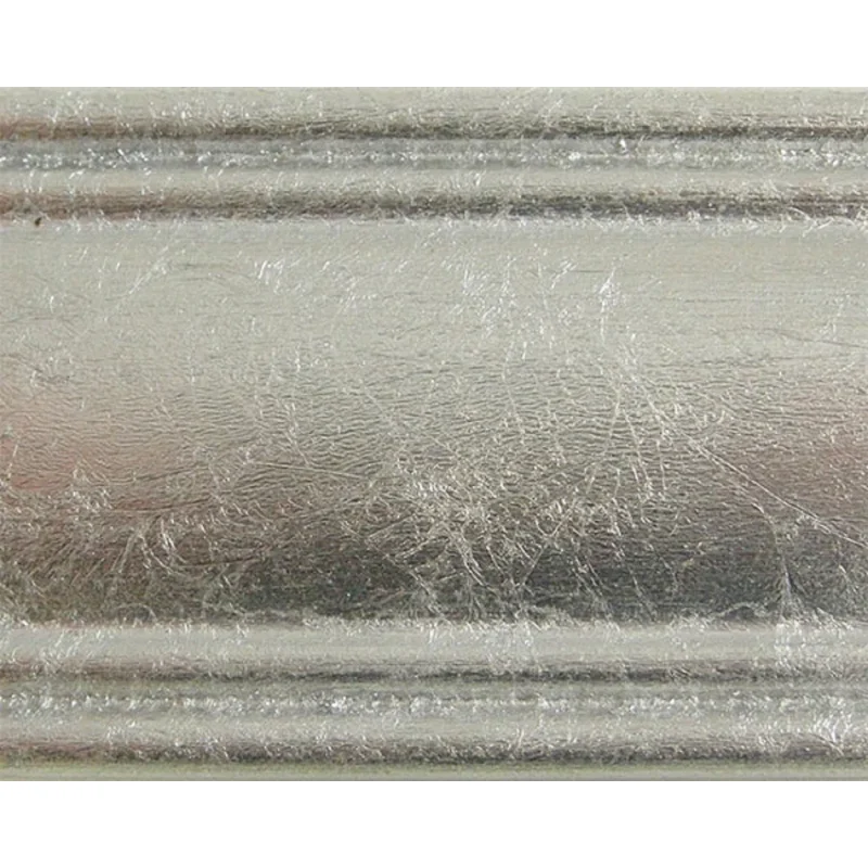 Comodino 3 cassetti intagliato in legno avorio/argento l.55 p.37 h.70 - Mobili 2G - Image 4