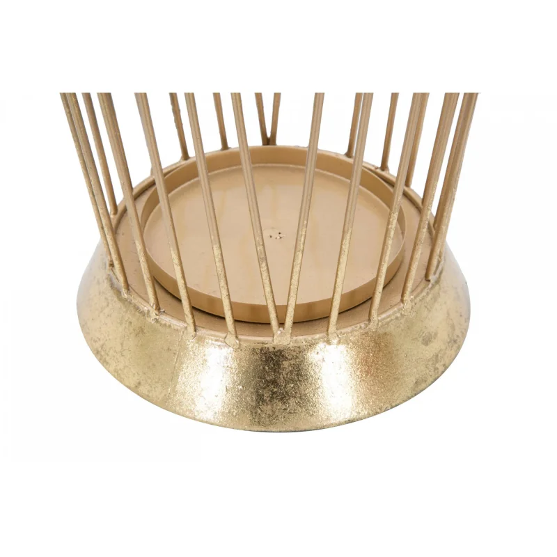 Portaombrelli struttura in acciaio dorato, con linee minimali, colore oro, Misure 18,5 x 60 x 25,5 cm - Image 5