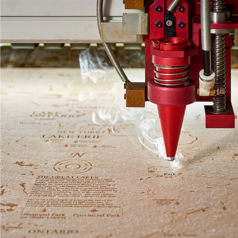 Mappa 3D con Cornice Dubai, Multicolore, Legno, 81x6x41 cm, CUTTING BROTHERS - Image 3