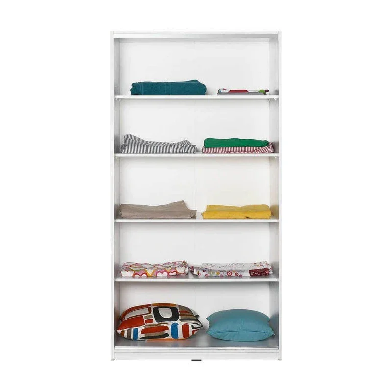 Armadio 2 ante scorrevoli 5 ripiani SWD4352023 colore rovere - Image 3
