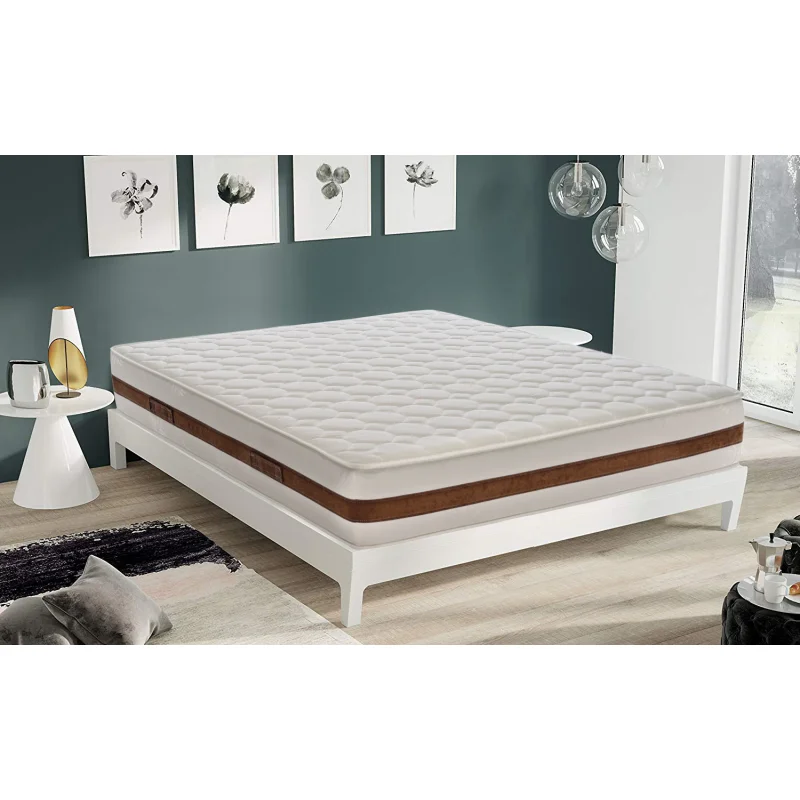 Materasso Piazza e Mezza 120x190 in Memory Foam, 5cm di Memory Foam, Alto 22 cm