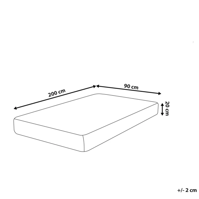 Materasso in memory foam con gel taglia unica double face 90x200x20cm - Image 3