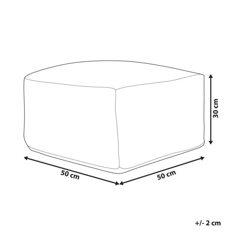 Pouf in iuta in stile etnico multicolore 50 x 50 cm soggiorno camera da letto orientale - Image 4