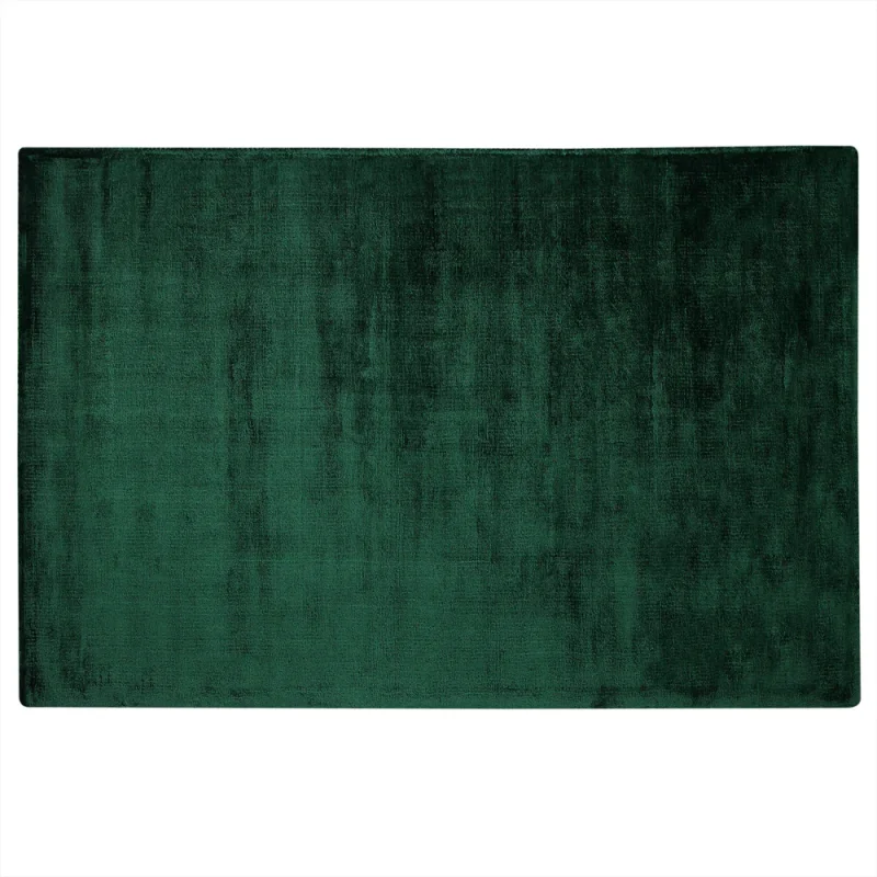 Tappeto tappetino di colore Verde Viscosa 140 x 200 cm trapuntato pelo corto in stile Moderno - Image 6