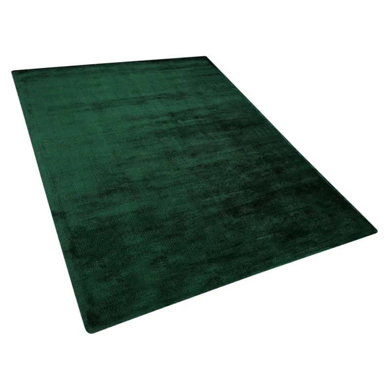 Tappeto tappetino di colore Verde Viscosa 140 x 200 cm trapuntato pelo corto in stile Moderno - Image 7