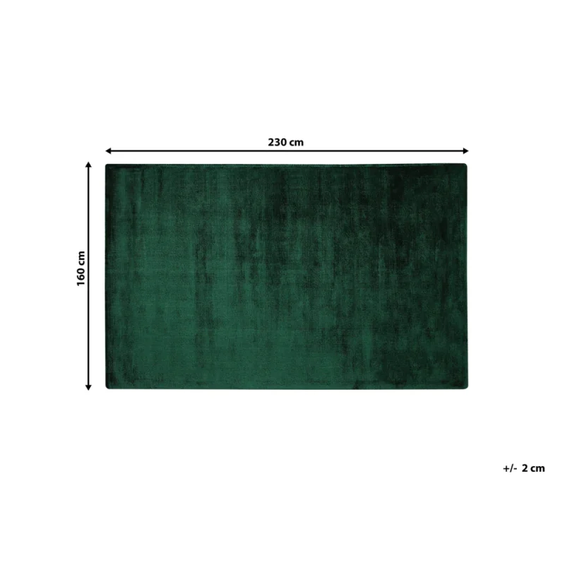 Tappeto tappetino di colore Verde Viscosa 160 x 230 cm Tufted pelo corto stile Moderno - Image 4