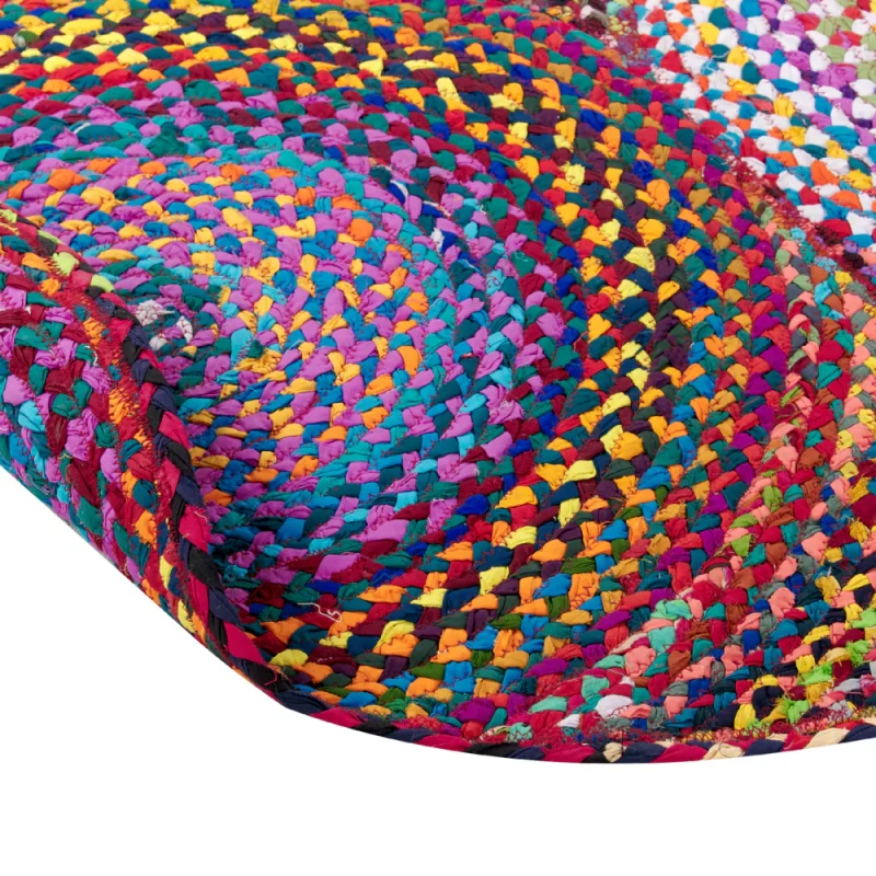 Tappeto rotondo Multicolore in cotone Boho Accessori per il soggiorno di ispirazione country ⌀ 140 cm - Image 12