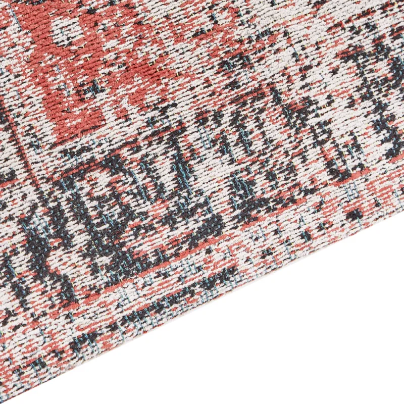 Tappeto di cotone di colore rosso beige 200 x 300 cm stile orientale soggiorno camera da letto - Image 3