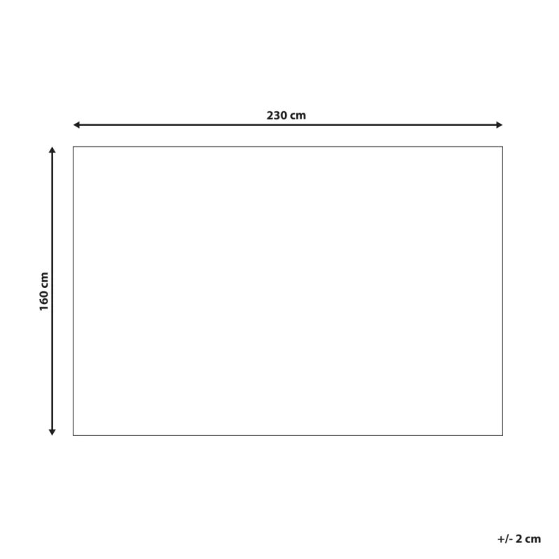 Tappeto in iuta intrecciata naturale in stile bohèmien con motivo intagliato 160 x 230 cm Beige camera da letto soggiorno - Image 4