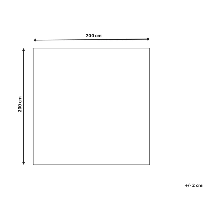 Tappeto multicolore lana 200 x 200 cm fatto a mano motivo geometrico orientale boho soggiorno camera da letto - Image 5