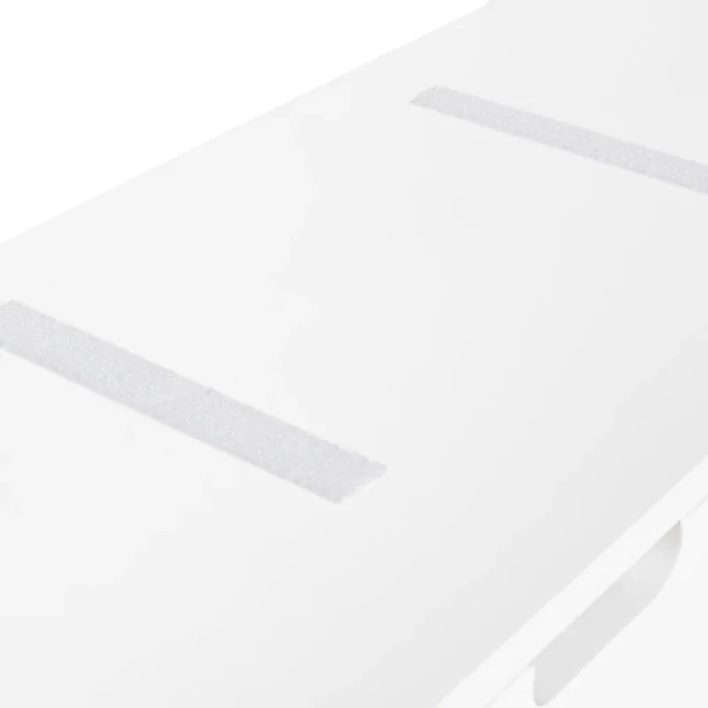 Armadietto porta scarpe in MDF bianco a 2 scomparti con cuscino in cima Design minimalista in stile scandinavo Corridoio - Image 6