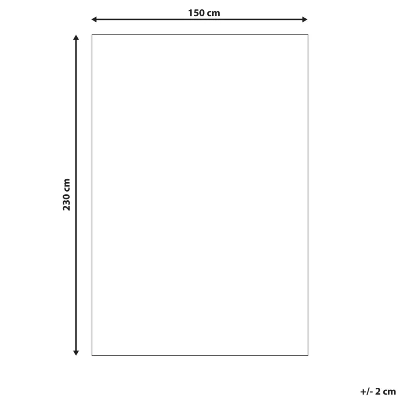 Tappeto orientale soggiorno rettangolare fatto a mano 150 x 230 cm Multicolore - Image 5