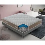 Materasso Matrimoniale 200x200 a molle insacchettate e memory foam, Gold Relax, Alto 25 cm, 4 cm memory Gel