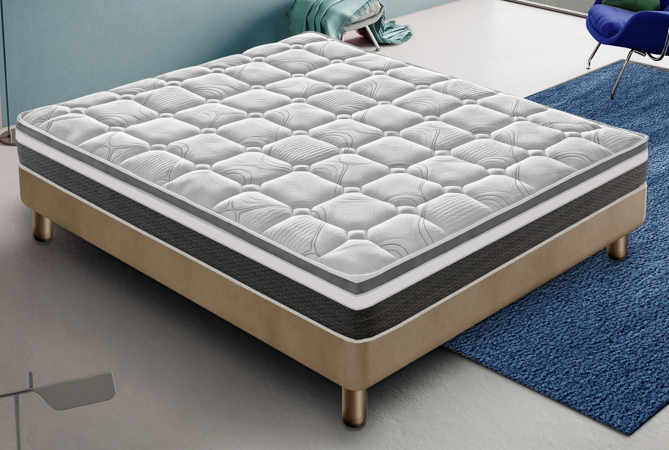 5ed0f3765a4be49b9a18281dc44bac38dd4a79592d20900519440c13653527b3.webp Materasso 180x200 in Memory Foam - Altezza 20 cm - Ortopedico ?C Modello Anna - Image 1