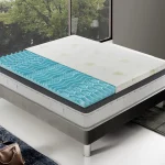 Topper 80x190 in memory foam 5 cm con rivestimento in aloe vera sfoderabile - 9 Zone di Comfort