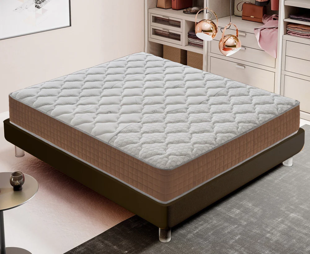 630a09ddbcd91d09bfe8822e983403710f251bbca321d2ec3f26a9645230c984.webp Materasso Singolo 90x200 a molle insacchettate, 5 cm memory foam, ortopedico, 1600 molle insacchettate, 9 zone di comfort - Image 1