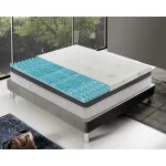 Topper 80x200 in memory foam 5 cm con rivestimento in aloe vera sfoderabile - 9 Zone di Comfort