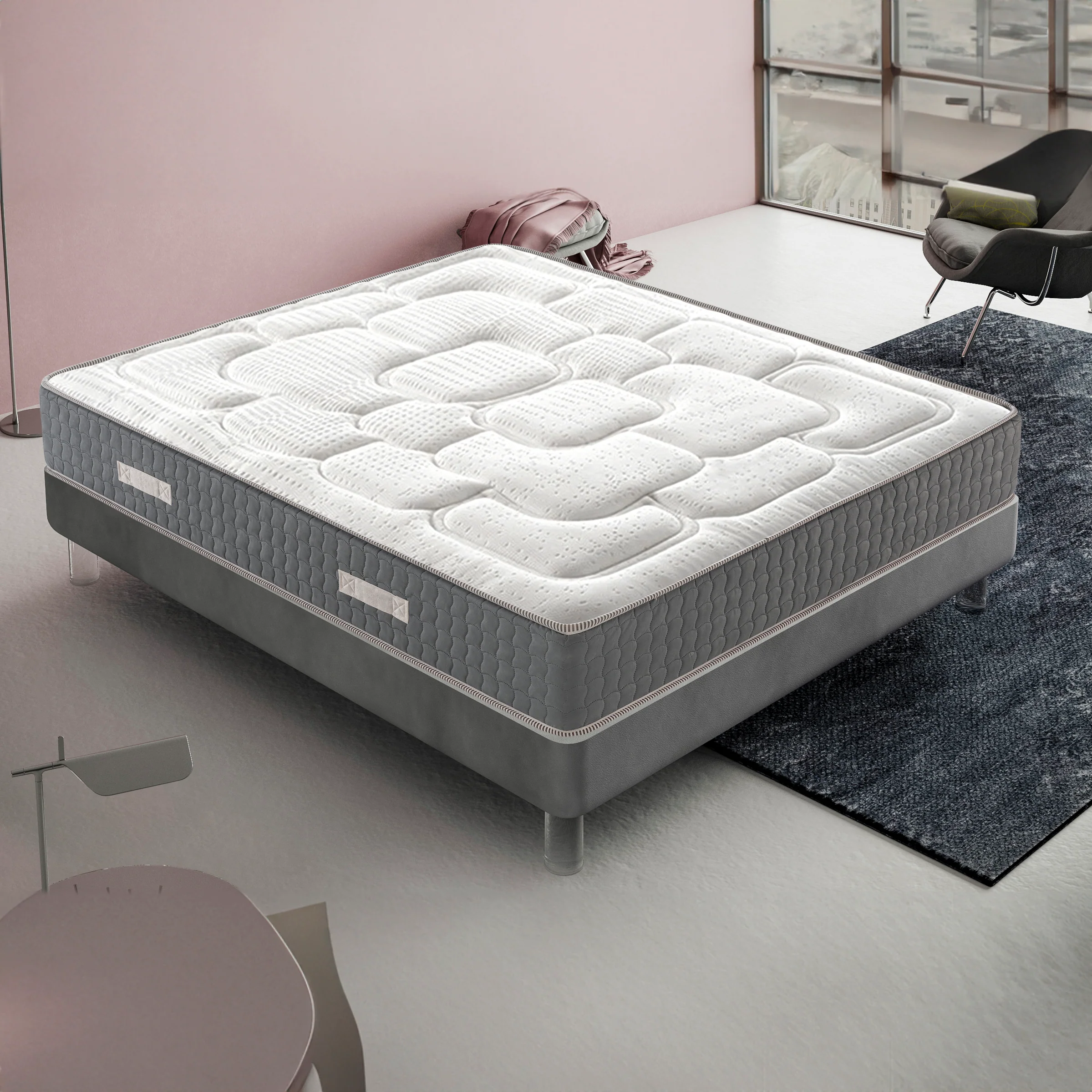 87aeace81baae60fbfd0e0a3b26b40be3ae4ba423cbc08042846fc59f56b2f21.webp Materasso Singolo 180x200 in Memory Foam - Alto 20 cm - 11 Zone di Comfort - Ortopedico - Luxury - Image 1