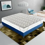 Topper 90x190 in memory foam 3 cm con rivestimento Trapuntato con Elastico