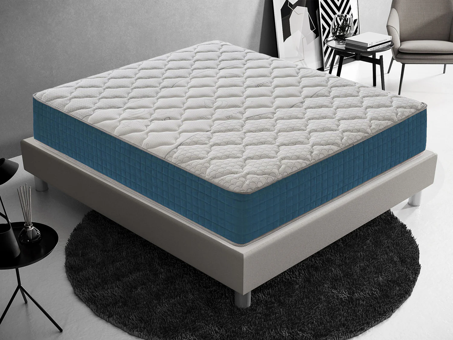 95baec78b7a82d065914e37e331dac8d4468dc7a3306be61097cedc30ced6bab.webp Materasso Piazza e Mezza 140x200 in Memory Foam Alto 27 cm 3 cm di memory ortopedico - Image 1