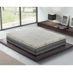 Topper 140x200 in memory foam 5 cm con rivestimento in aloe vera sfoderabile