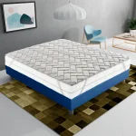 Topper 160x190 in memory foam 3 cm con rivestimento Trapuntato con Elastico