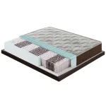 Materasso Piazza e Mezza 140x190 a molle insacchettate, altezza 23 cm , 3 cm memory foam, ortopedico, 800 molle insacchettate, zone di comfort - Image 2