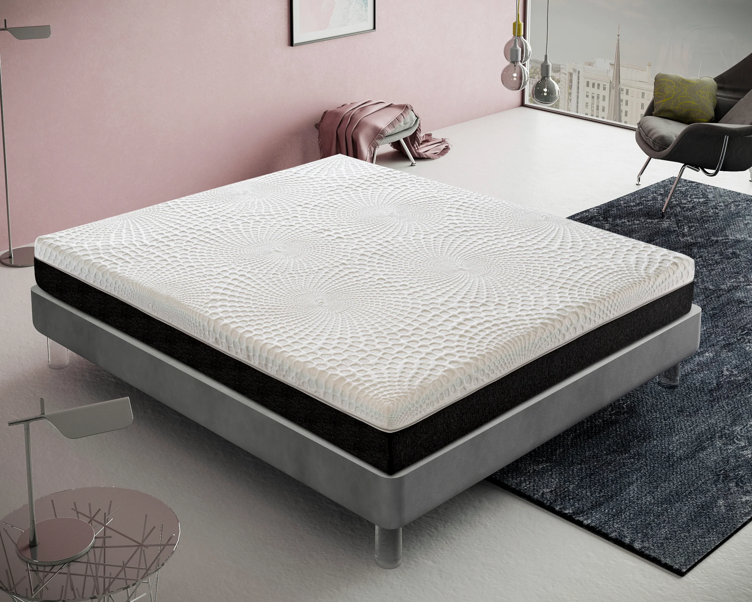 ec51811adfe71fee6ae900098060cdb533e81f4a71d8233f37a0e1155d32ebd2.webp Materasso Matrimoniale 180x200 a molle insacchettate, memory foam, alto 25 cm, ortopedico, elastico e indeformabile, 13 zone di comfort - Image 1